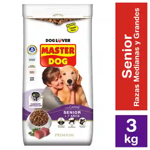 Masterdog Alimento Perro Senior Carne