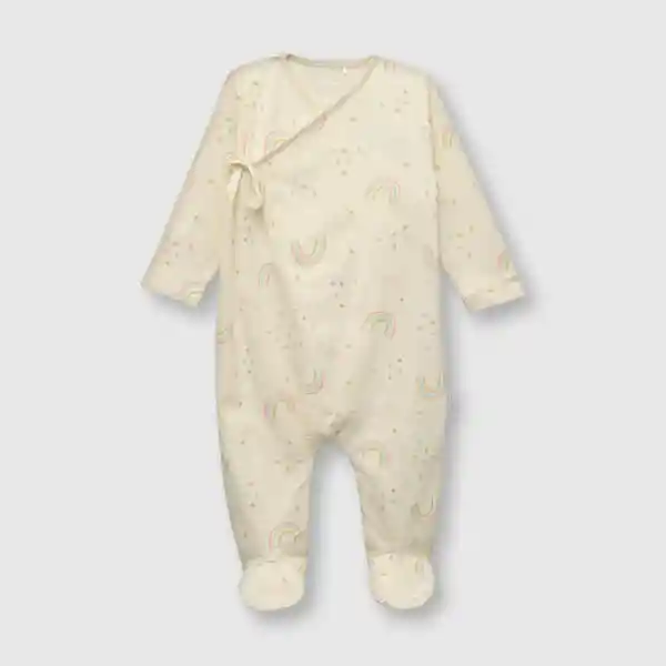 Osito de Bebé Niña Cruzado Arcoiris Beige Talla 0/3M Colloky