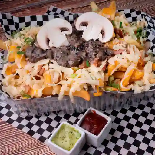 Papas Fritas con Champiñón