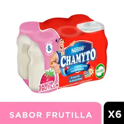 Chamyto Pack Bebida Láctea Sabor a Frutilla