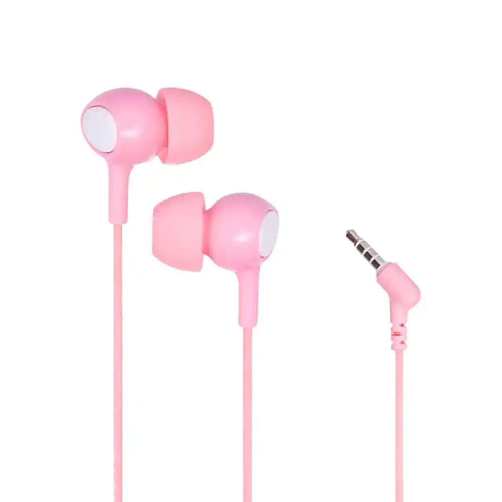 Miniso Audífonos De Cable Se383 Rosa/blanco 12m