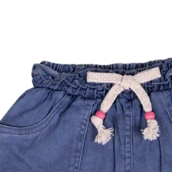 Short Bebé Niña Azul Pillín Talla 3 M