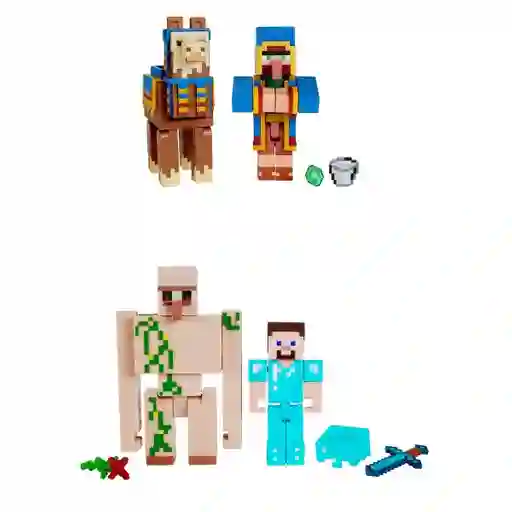 Minecraft Pack Figura Core de Con Crafting Surtida 8 cm