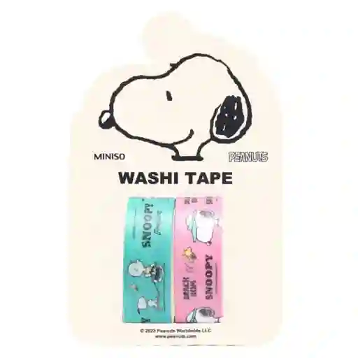 Paquete Cinta Adhesiva Snoopy Miniso