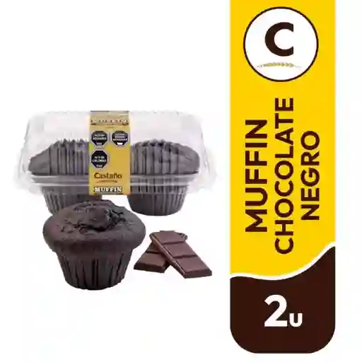 Castaño Muffin Chocolate Negro