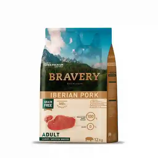 Bravery Alimento Para Perro Adulto Cerdo Ibérico