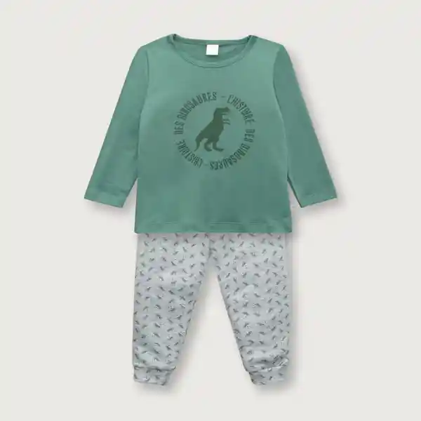 Pijama de Niño Verde Militar Talla 9M Opaline