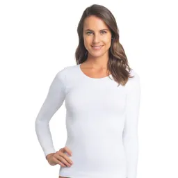 Polera Algodón Blanco Talla S/M Caffarena