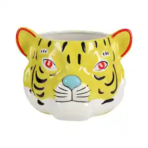 Maceta de Cerámica Cabeza Animal 19 x 17 cm