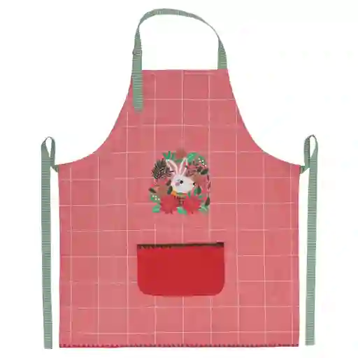 Delantal Tejido de Algodón Navidad 70 x 80 cm Casaideas