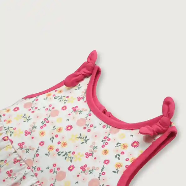Vestido Moños Esencial Frutilla de Niña Talla 6M Opaline