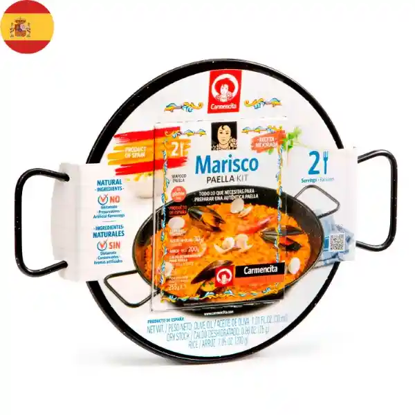 Carmencita Paella Marisco Sin Gluten + Paellera