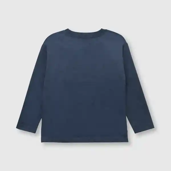 Polera de Bebé Niño Reciclado Gray Denim Talla 3/6M Colloky