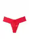 Victoria's Secret Panty Thong Con Encaje Rojo Talla XL