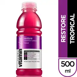 Glaceau Vitamin Water Bebida Restore Sabor Tropical