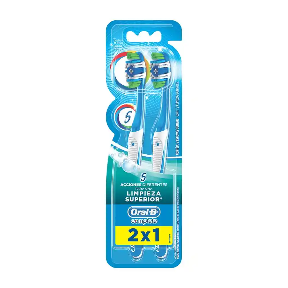 Oral-B Cepillo de Dientes Advanced 5 Acciones de Limpieza Suaves