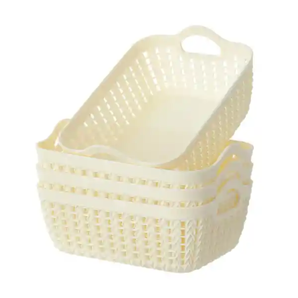 Miniso Organizador de Plástico Blanco S