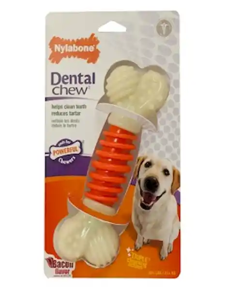 Nylabone Hueso Dental Pro Action Chew Bacon Medium