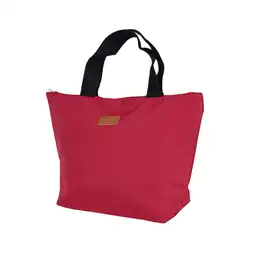 Miniso Lonchera Lisa Rojo 31.5x20.5x10cm