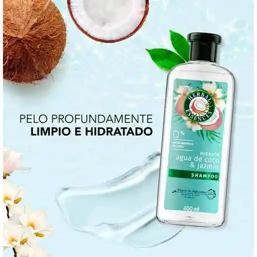 Herbal Essences Shampoo Agua de Coco y Jazmín