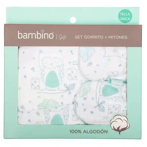 Bambino Set de Gorrito + Mitones