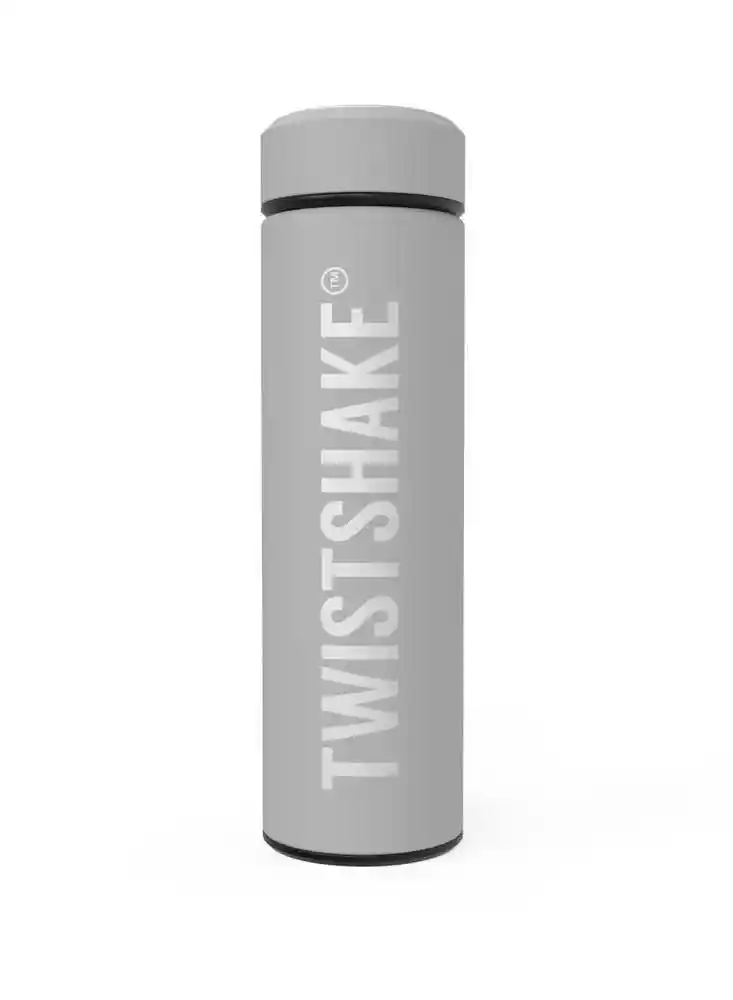 Twistshake Termo Para Agua Hot & Cold Gris Capacidad 420 mL