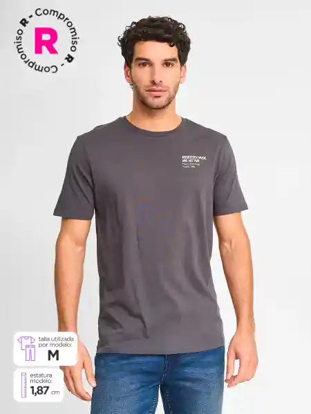 Marquis Polera Manga Corta Dixon Negro L SS25