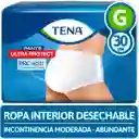 Tena Ropa Interior Desechable Unisex Ultra Protect Talla G