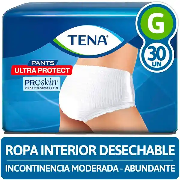 Tena Ropa Interior Desechable Unisex Ultra Protect Talla G