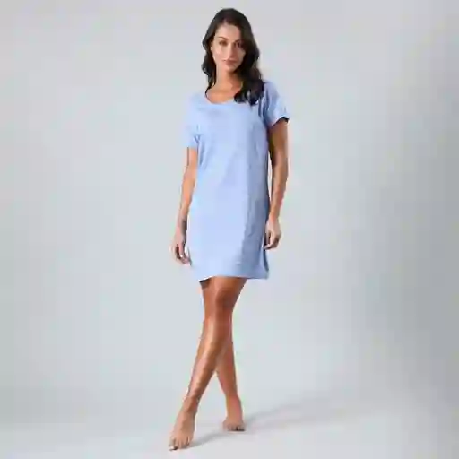 Camisola Manga Corta Frozen Blue L Flores