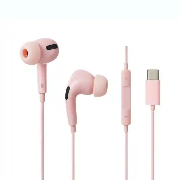 Miniso Audífonos Tipo C Rosa