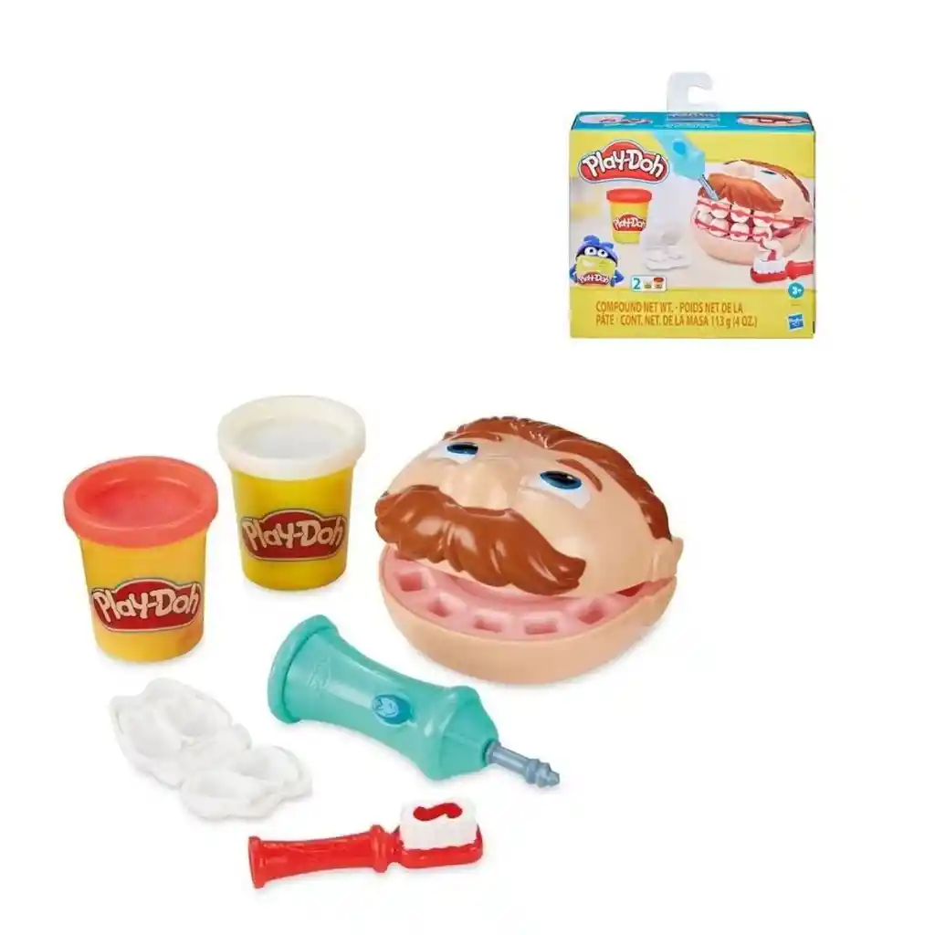   Play Doh  Conjunto Massa De Modelar Brincando De Dentista 