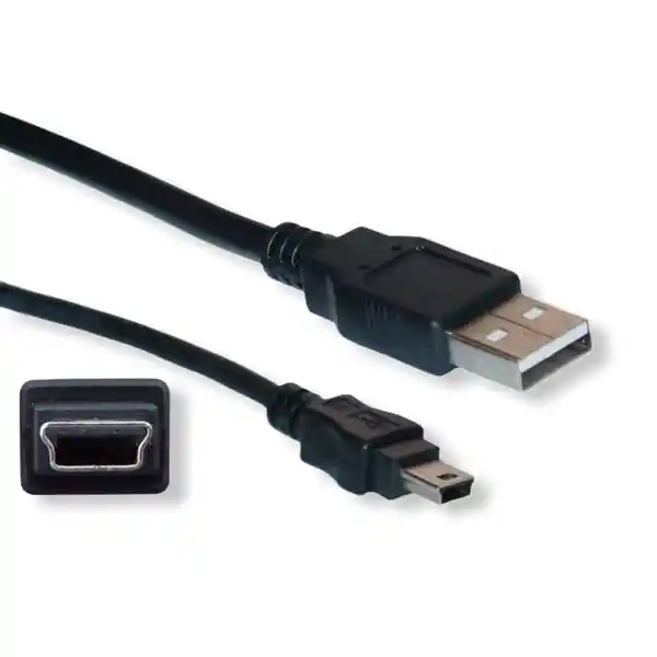 Cable Usb 2.0 a Mini Usb 5 Pines 0.5 m