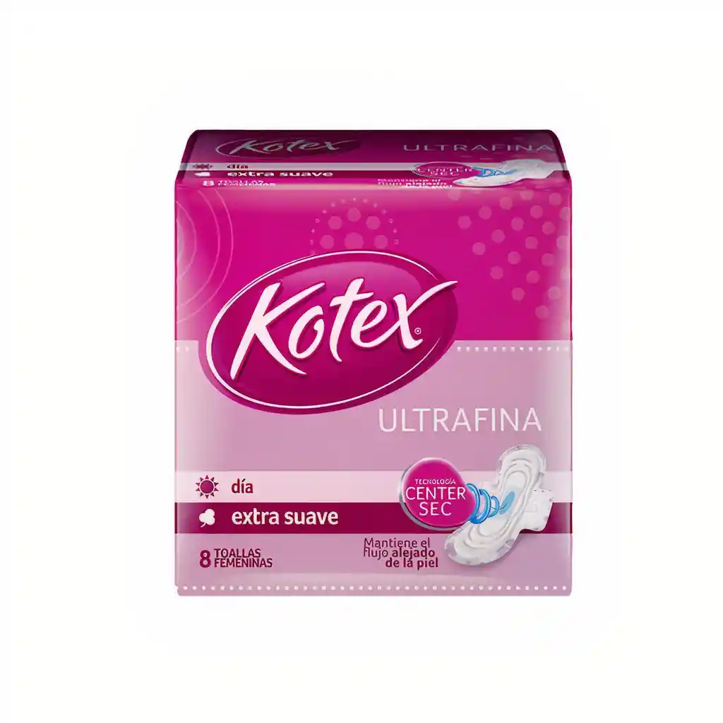 Kotex Toallas Femeninas Uf Tela Suave Con Alas