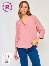 Aziz Blusa Manga 3/4 Campe C Solid Ess Paros Talla L S24