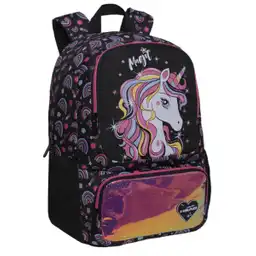 Head Mochila Dance Unicornio Arcoiris Negro 2024