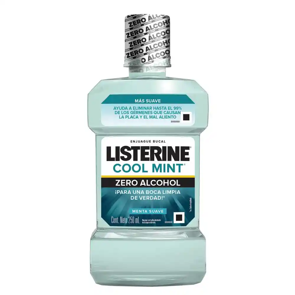 Listerine Enjuague Bucal Cool Mint Zero Alcohol