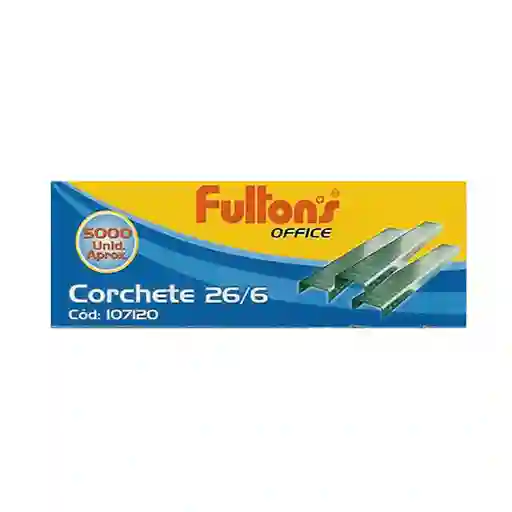 Fultons Corchetes Estandar Cromado 26/6