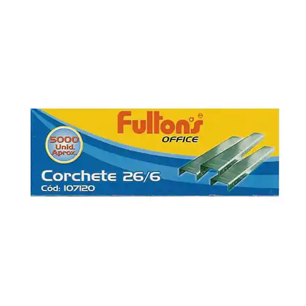 Fultons Corchetes Estandar Cromado 26/6