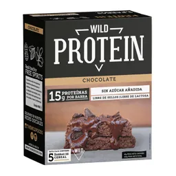 Wild Protein Barras de Proteína sin Azúcar Sabor Chocolate