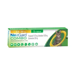 Nexgard Antiparasitario Interno Externo Gato Pipeta 2.5-7.5 Kg