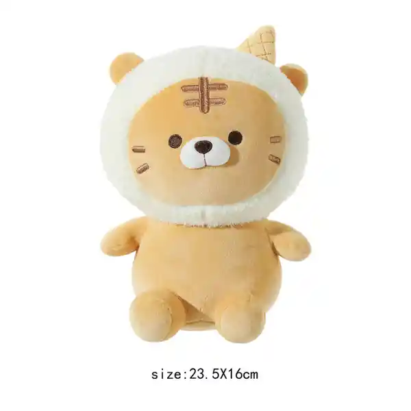 Miniso Peluche de Tigre Sentado Café