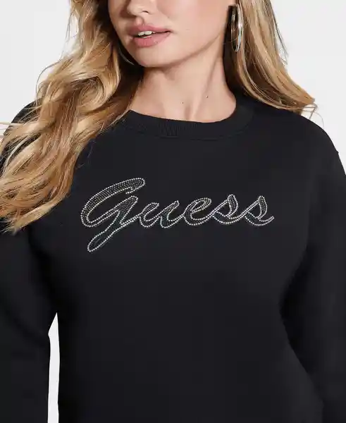 Polera Alona Sweatshirtk Negro Talla XS JBLK Guess