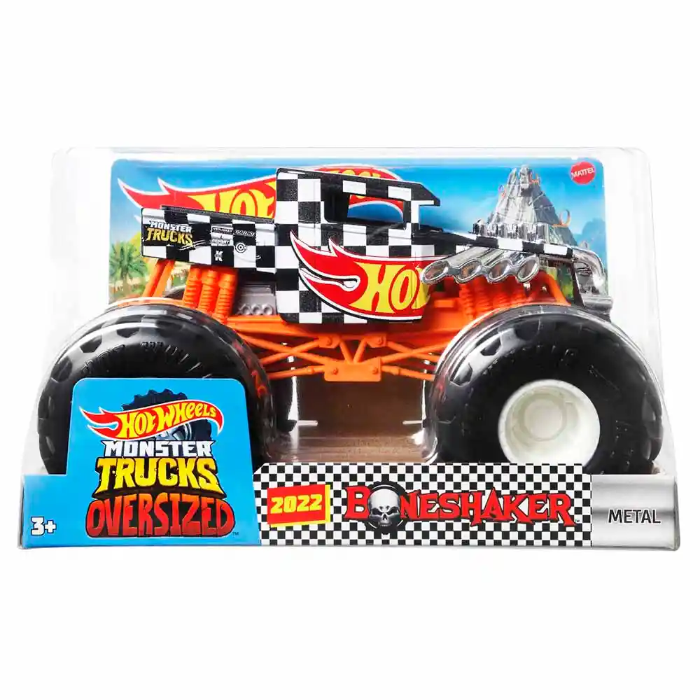 Vehículo Hot Wheels Monster Trucks Bone Shake