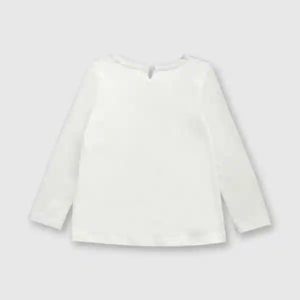 Polera Mariposa Off de Bebé Niña White Talla 9/12M Colloky