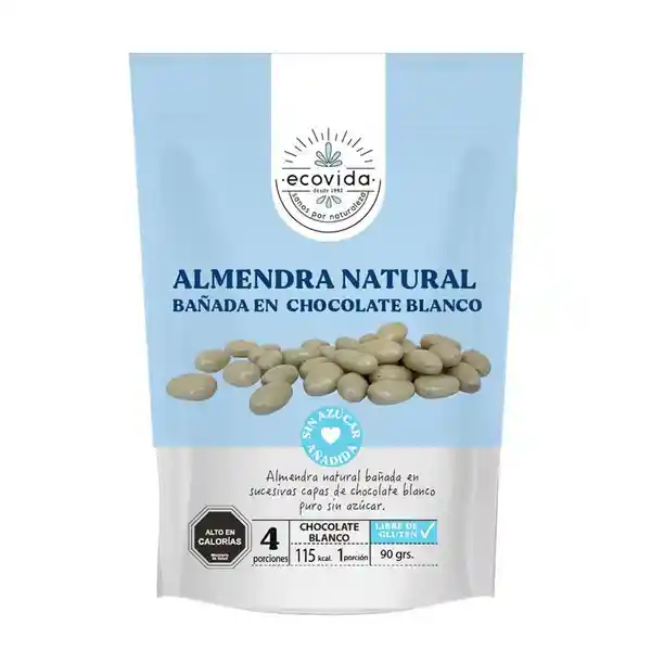 Ecovida Almendra Chocolate Blanco Sin Azúcar