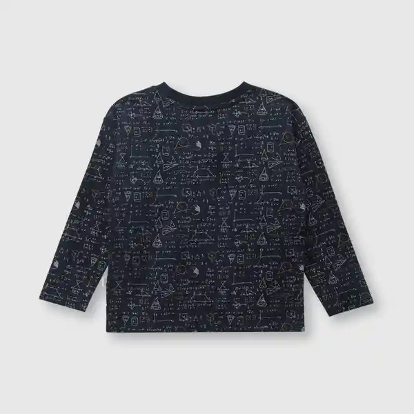 Polera de Bebé Niño Math Gray Denim Talla 6/9M Colloky