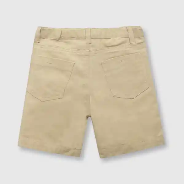 Bermuda Gabardina de Bebé Niño Khaki Talla 9/12M Colloky