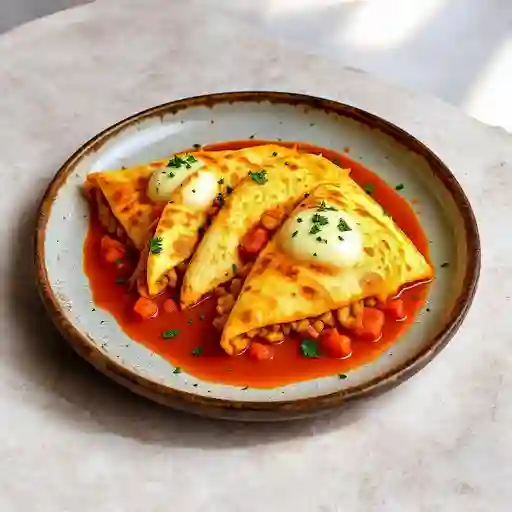 Quesadillas X 4 Unidades + Salsa