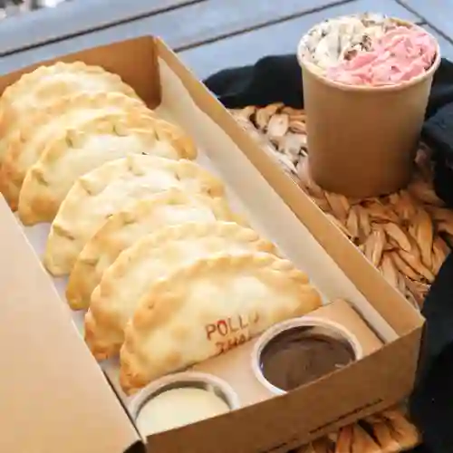 Pack 3 - 7 Empanadas + Helado de 1/2 Lt.